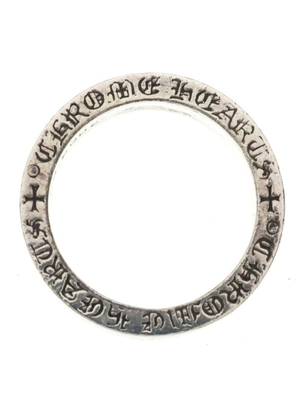 Chrome Hearts Spacer Pln Ring Plain Silver